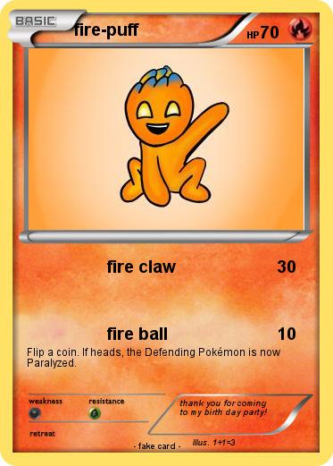 Pokemon fire-puff