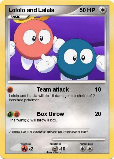 Pokemon Lololo and Lalala