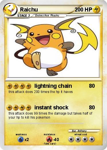 Pokemon Raichu