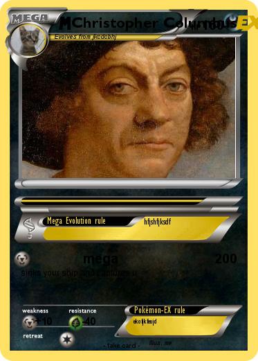 Pokémon Christopher Columbus 93 93 - mega - My Pokemon Card