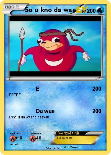 Pokemon So u kno da wae