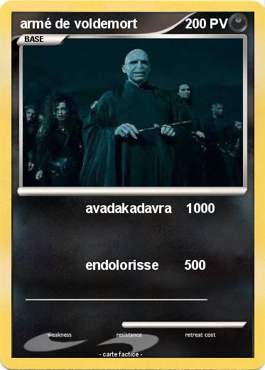 Pokemon armé de voldemort