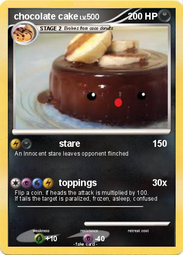 Pokemon chocolate cake