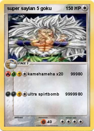 Pokemon super sayian 5 goku   