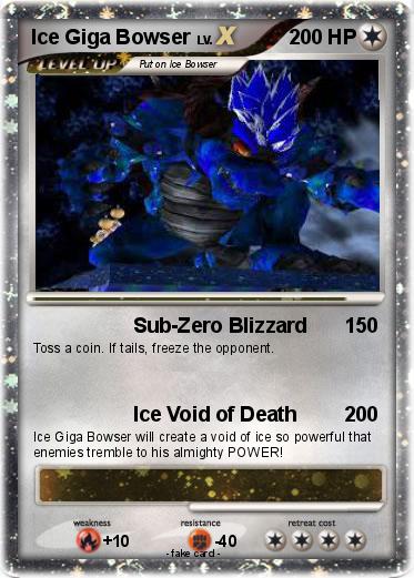 Pokemon Ice Giga Bowser