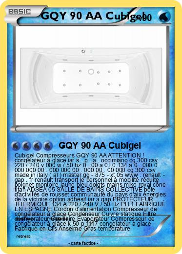 Pokemon GQY 90 AA Cubigel