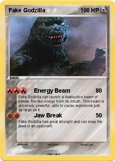 Pokemon Fake Godzilla
