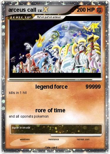 Pokemon arceus call