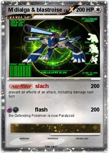 Pokemon M dialga & blastroise