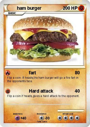 Pokemon ham burger