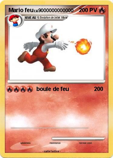 Pokemon Mario feu