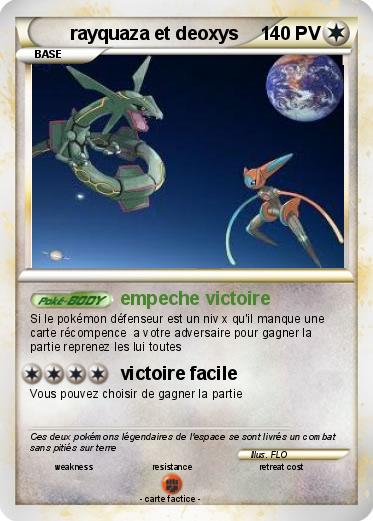 Pokemon rayquaza et deoxys