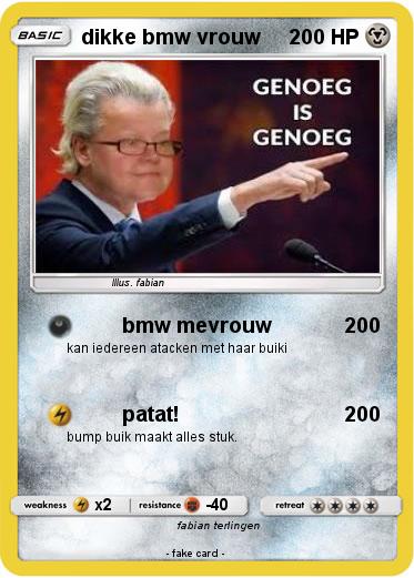 Pokemon dikke bmw vrouw