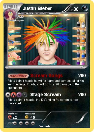 Pokemon Justin Bieber