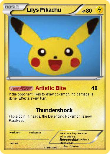 Pokemon Lilys Pikachu