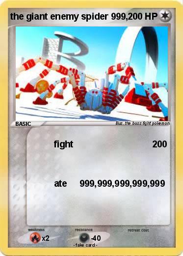 Pokemon the giant enemy spider 999,