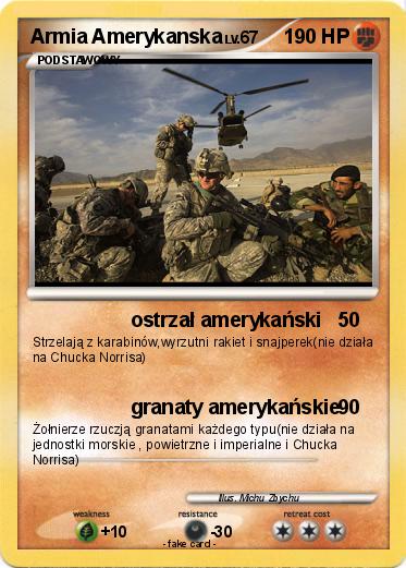 Pokemon Armia Amerykanska