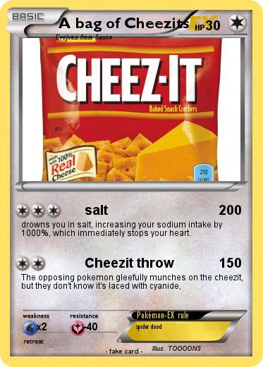 Pokemon A bag of Cheezits