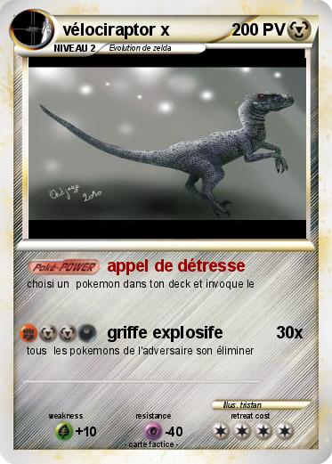 Pokemon vélociraptor x