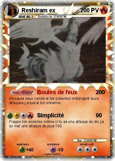 Pokemon Reshiram ex