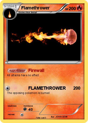 Pokemon Flamethrower