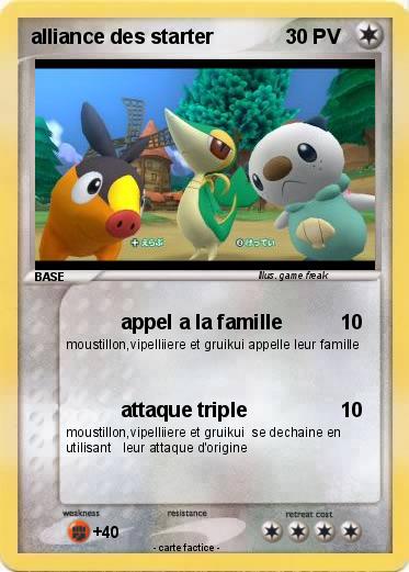 Pokemon alliance des starter