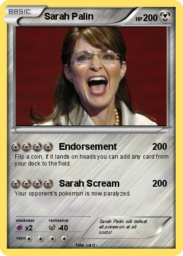 Pokemon Sarah Palin