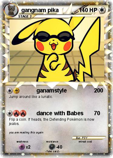 Pokemon gangnam pika
