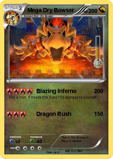 Pokemon Mega Dry Bowser