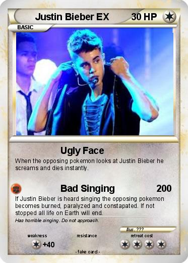 Pokemon Justin Bieber EX