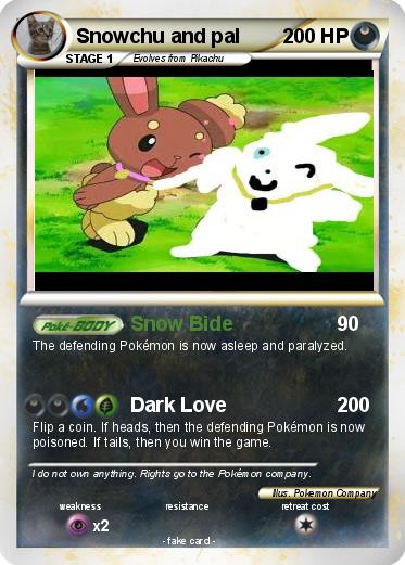 Pokemon Snowchu and pal