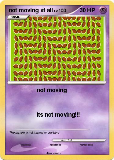 Pokemon not moving at all