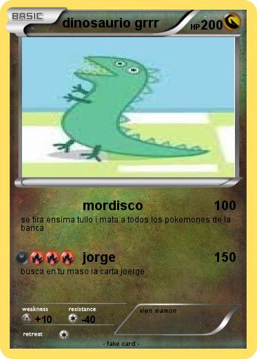 Pokemon dinosaurio grrr