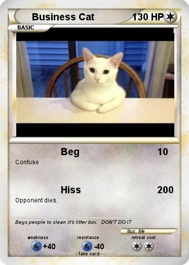 Pokemon Business Cat