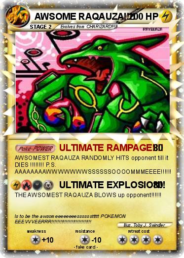 Pokemon AWSOME RAQAUZA!!!!