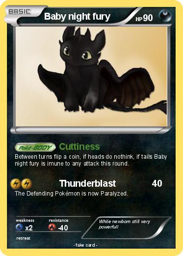 Pokemon Baby night fury