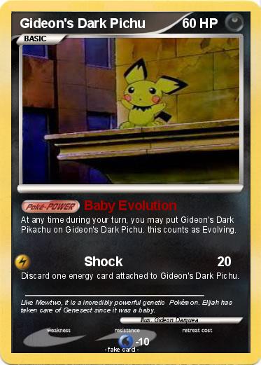 Pokemon Gideon's Dark Pichu