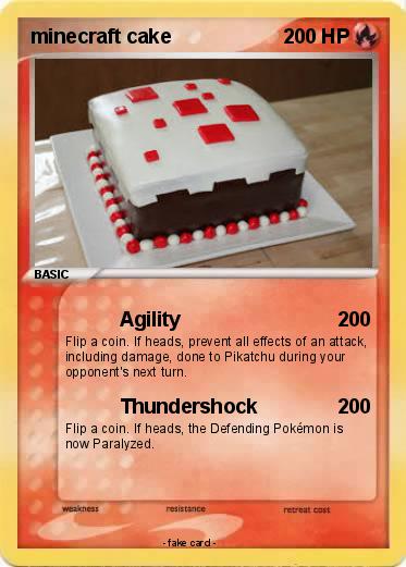Pokemon minecraft cake