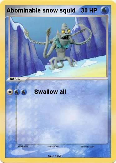 Pokemon Abominable snow squid