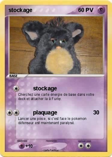Pokemon stockage