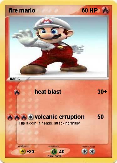 Pokemon fire mario