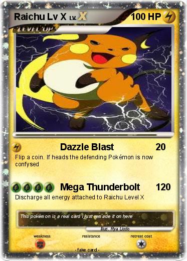 Pokemon Raichu Lv X