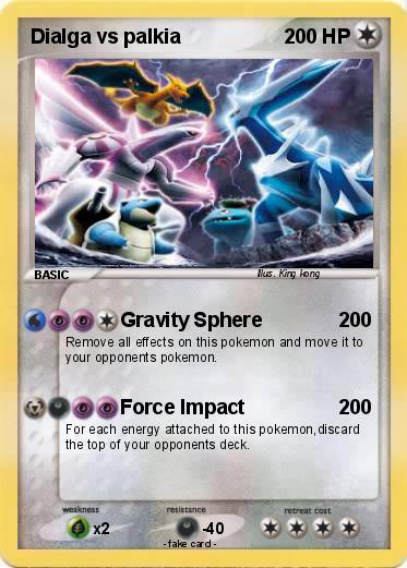 Pokemon Dialga vs palkia