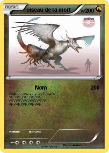 Pokemon oiseau de la mort