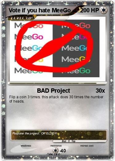 Pokemon Vote if you hate MeeGo