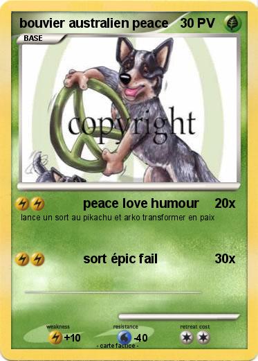 Pokemon bouvier australien peace