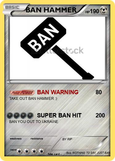 Pokemon BAN HAMMER