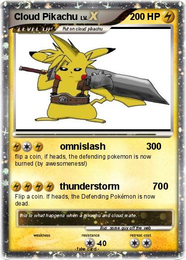 Pokemon Cloud Pikachu