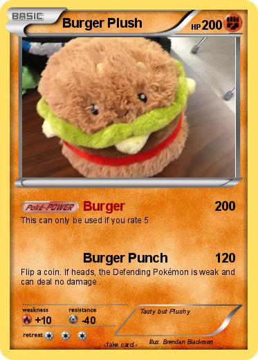 Pokemon Burger Plush