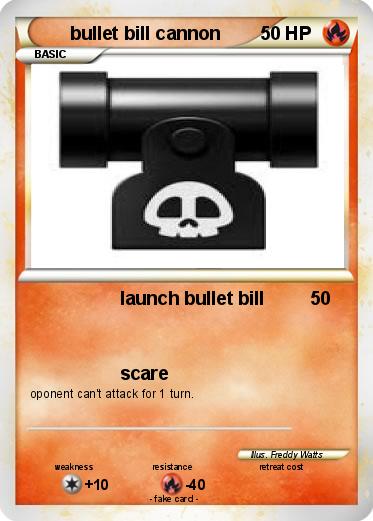 Pokemon bullet bill cannon